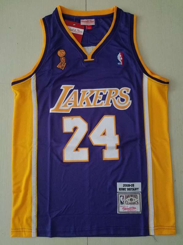 Los Angeles Lakers 2009 Purple #24 BRYANT Champion Classics Basketball Jersey (Stitched) Los Angeles Lakers 2009 Purple #24 BRYANT Champion Classics Basketball Jersey (Stitched)