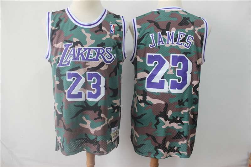 Los Angeles Lakers 2019 Camouflage #23 JAMES Basketball Jersey (Stitched) Los Angeles Lakers 2019 Camouflage #23 JAMES Basketball Jersey (Stitched)