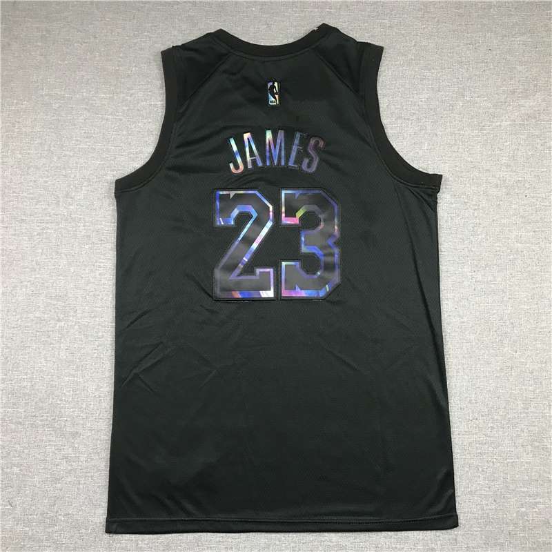 Los Angeles Lakers 20/21 Black #23 JAMES Basketball Jersey 02 (Stitched)