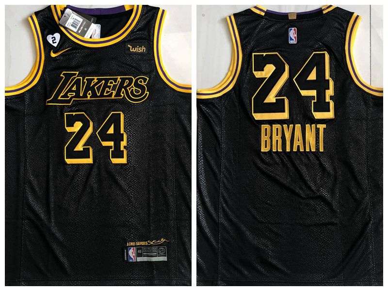 Los Angeles Lakers 2020 Black #24 BRYANT City Basketball Jersey 02 (Closely Stitched) Los Angeles Lakers 2020 Black #24 BRYANT City Basketball Jersey 02 (Closely Stitched)