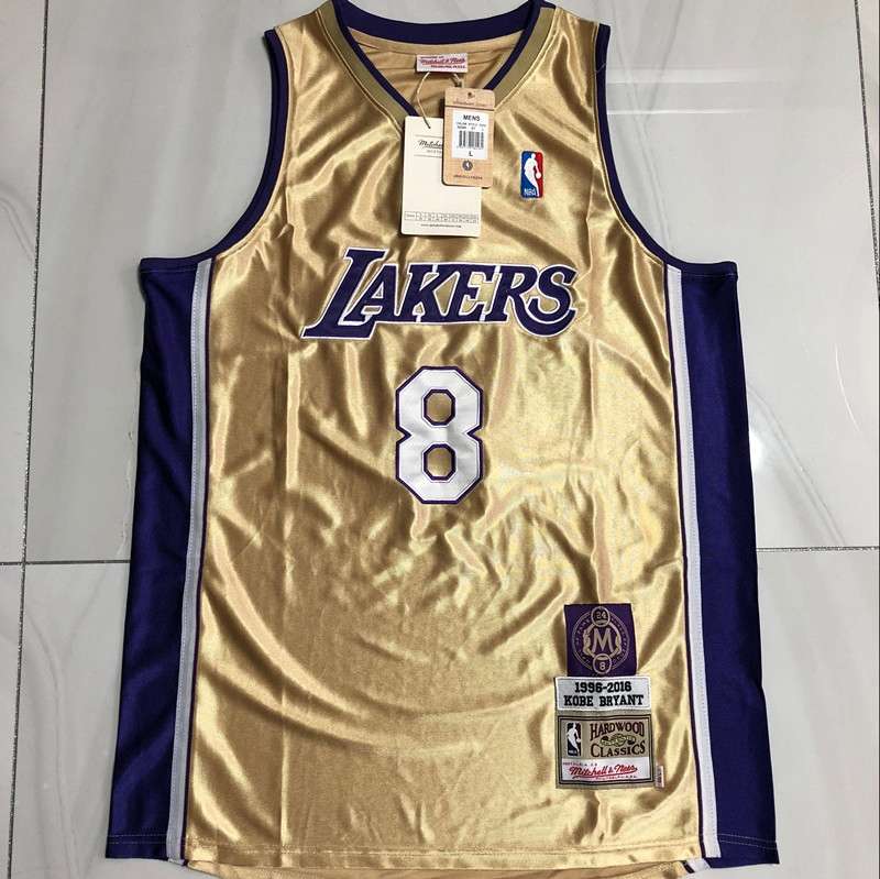 Los Angeles Lakers 2020 Gold #8 BRYANT Classics Basketball Jersey (Closely Stitched) Los Angeles Lakers 2020 Gold #8 BRYANT Classics Basketball Jersey (Closely Stitched)