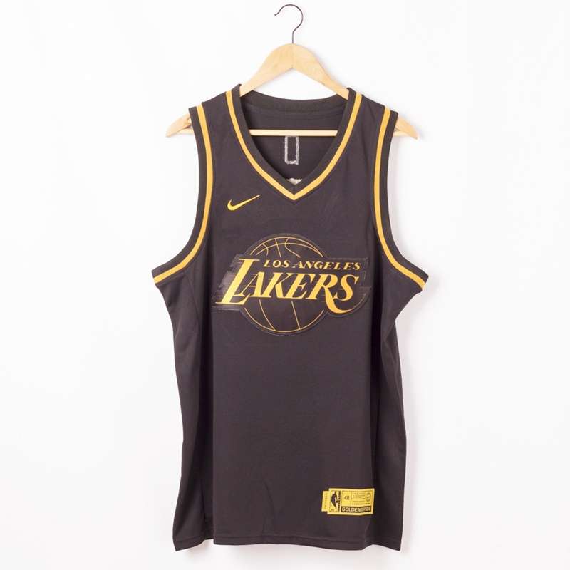 Los Angeles Lakers 2020 Black Gold #23 JAMES Basketball Jersey (Stitched) Los Angeles Lakers 2020 Black Gold #23 JAMES Basketball Jersey (Stitched)