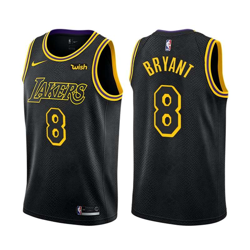 Los Angeles Lakers 2020 Black #8 BRYANT City Basketball Jersey (Stitched) Los Angeles Lakers 2020 Black #8 BRYANT City Basketball Jersey (Stitched)