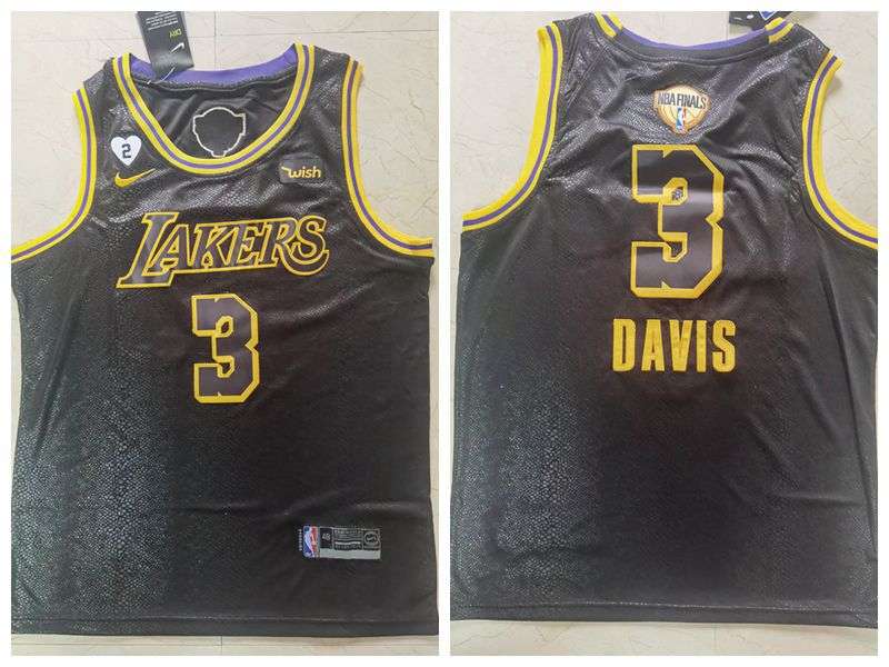 Los Angeles Lakers 2020 Black #3 DAVIS Finals City Basketball Jersey (Stitched) Los Angeles Lakers 2020 Black #3 DAVIS Finals City Basketball Jersey (Stitched)