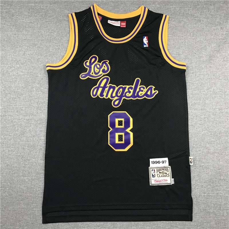 Los Angeles Lakers 1996/97 Black #8 BRYANT Classics Basketball Jersey (Stitched) Los Angeles Lakers 1996/97 Black #8 BRYANT Classics Basketball Jersey (Stitched)