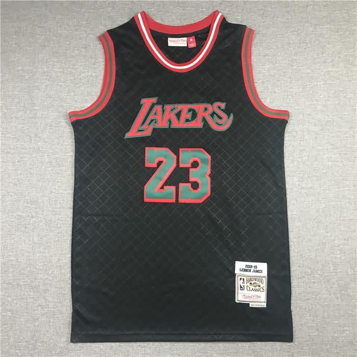 Los Angeles Lakers 2018/19 Black #23 JAMES Classics Basketball Jersey (Stitched) Los Angeles Lakers 2018/19 Black #23 JAMES Classics Basketball Jersey (Stitched)