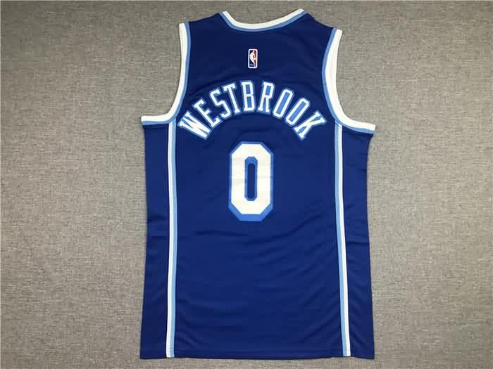 Los Angeles Lakers 20/21 Blue #0 WESTBROOK Basketball Jersey (Stitched)