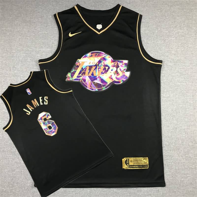 Los Angeles Lakers 21/22 Black #6 JAMES Basketball Jersey (Stitched) Los Angeles Lakers 21/22 Black #6 JAMES Basketball Jersey (Stitched)