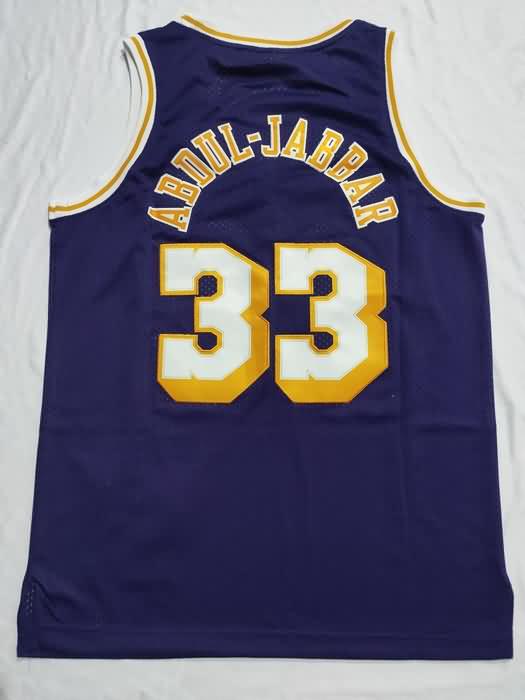 Los Angeles Lakers 1983/84 Purple #33 ABDUL-JABBAR Classics Basketball Jersey (Stitched)