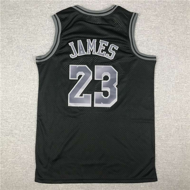 Los Angeles Lakers Black #23 JAMES Classics Basketball Jersey (Stitched)