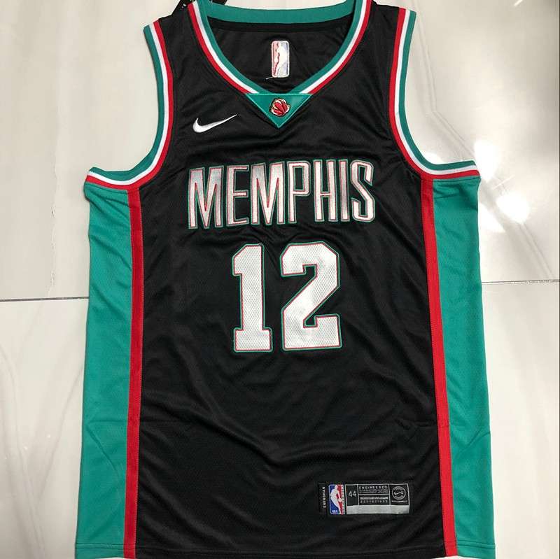 Memphis Grizzlies 20/21 Black #12 MORANT Basketball Jersey (Closely Stitched) Memphis Grizzlies 20/21 Black #12 MORANT Basketball Jersey (Closely Stitched)