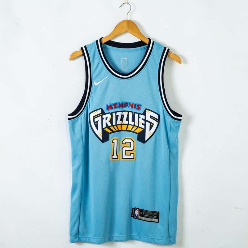 Memphis Grizzlies 20/21 Blue #12 MORANT City Basketball Jersey (Stitched) Memphis Grizzlies 20/21 Blue #12 MORANT City Basketball Jersey (Stitched)