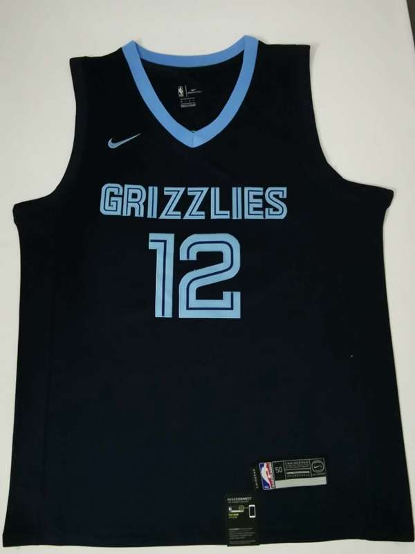 Memphis Grizzlies 2020 Dark Blue #12 MORANT Basketball Jersey (Stitched) Memphis Grizzlies 2020 Dark Blue #12 MORANT Basketball Jersey (Stitched)