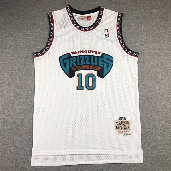 Memphis Grizzlies 1998/99 White #10 BIBBY Classics Basketball Jersey (Stitched) Memphis Grizzlies 1998/99 White #10 BIBBY Classics Basketball Jersey (Stitched)