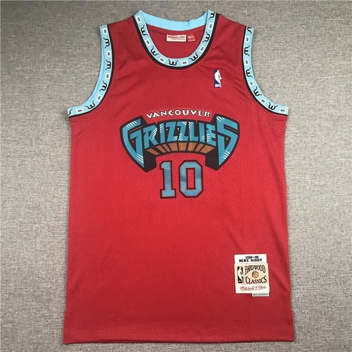 Memphis Grizzlies 1998/99 Red #10 BIBBY Classics Basketball Jersey (Stitched) Memphis Grizzlies 1998/99 Red #10 BIBBY Classics Basketball Jersey (Stitched)