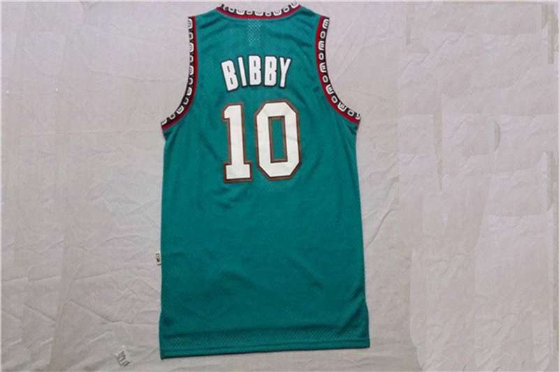 Memphis Grizzlies Green #10 BIBBY Classics Basketball Jersey (Stitched)