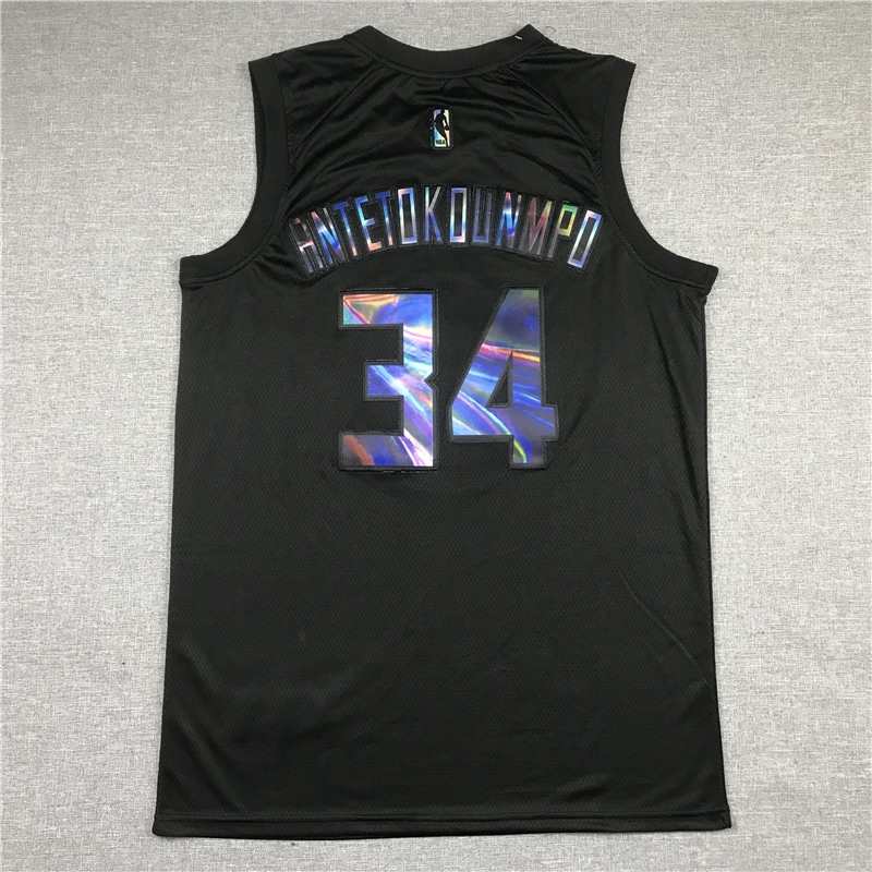 Milwaukee Bucks 20/21 Black #34 ANTETOKOUNMPO Basketball Jersey (Stitched) Milwaukee Bucks 20/21 Black #34 ANTETOKOUNMPO Basketball Jersey (Stitched)