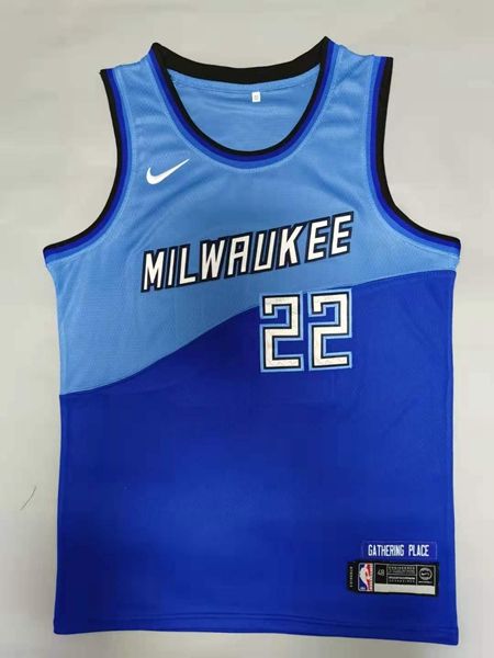 20/21 Milwaukee Bucks Blue #22 MIDDLETON City Basketball Jersey (Stitched) 20/21 Milwaukee Bucks Blue #22 MIDDLETON City Basketball Jersey (Stitched)