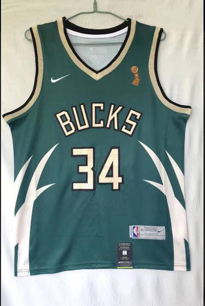 20/21 Milwaukee Bucks Green #34 ANTETOKOUNMPO Champion Basketball Jersey (Stitched) 02 20/21 Milwaukee Bucks Green #34 ANTETOKOUNMPO Champion Basketball Jersey (Stitched) 02