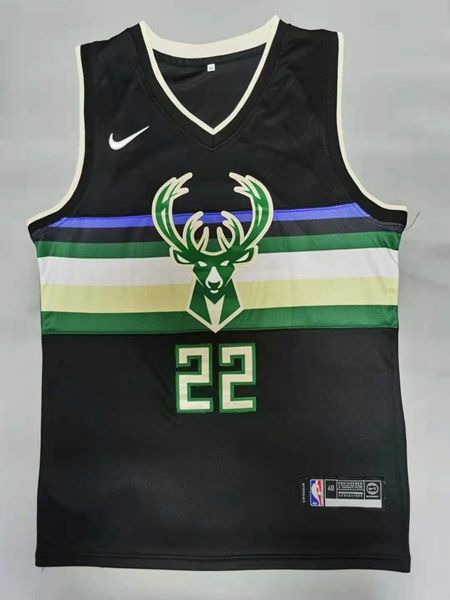 Milwaukee Bucks Black #22 MIDDLETON Basketball Jersey (Stitched) Milwaukee Bucks Black #22 MIDDLETON Basketball Jersey (Stitched)