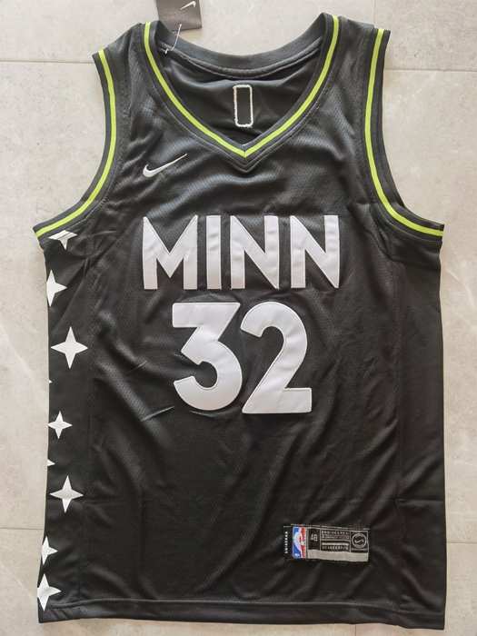 Minnesota Timberwolves 20/21 Black #32 TOWNS City Basketball Jersey (Stitched) Minnesota Timberwolves 20/21 Black #32 TOWNS City Basketball Jersey (Stitched)