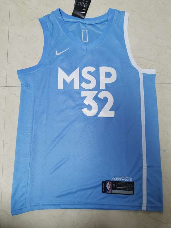 Minnesota Timberwolves 2020 Blue #32 TOWNS City Basketball Jersey (Stitched) Minnesota Timberwolves 2020 Blue #32 TOWNS City Basketball Jersey (Stitched)
