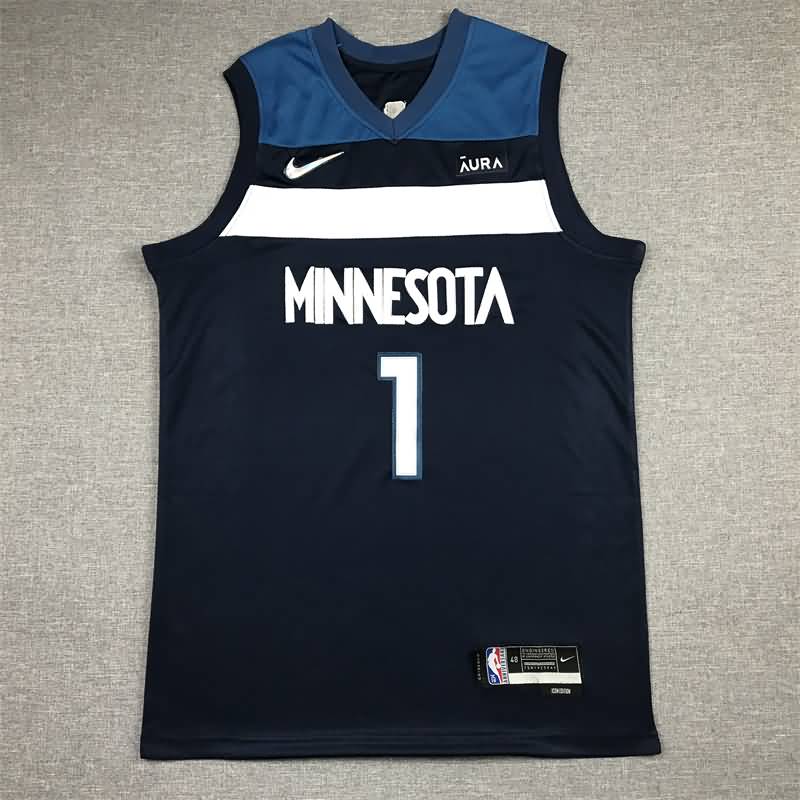 Minnesota Timberwolves 21/22 Dark Blue #1 EDWARDS Basketball Jersey (Stitched) Minnesota Timberwolves 21/22 Dark Blue #1 EDWARDS Basketball Jersey (Stitched)