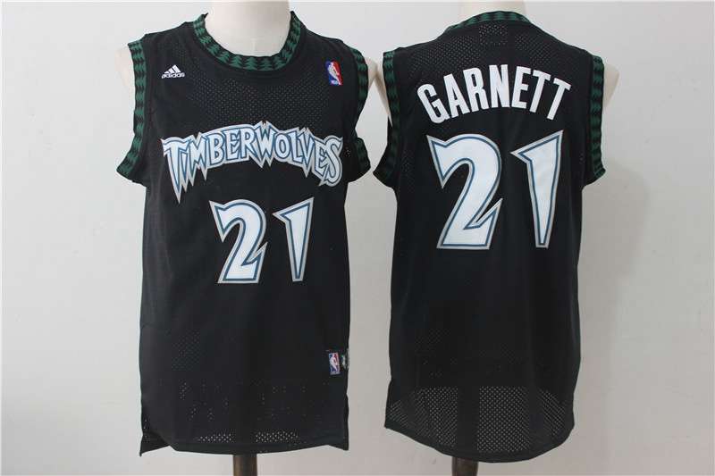 Minnesota Timberwolves Black #21 GARNETT Classics Basketball Jersey (Stitched) Minnesota Timberwolves Black #21 GARNETT Classics Basketball Jersey (Stitched)