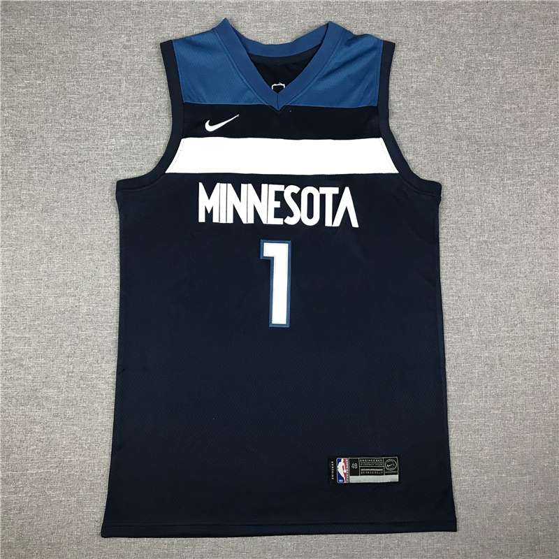 Minnesota Timberwolves Dark Blue #1 EDWARDS Basketball Jersey (Stitched) Minnesota Timberwolves Dark Blue #1 EDWARDS Basketball Jersey (Stitched)
