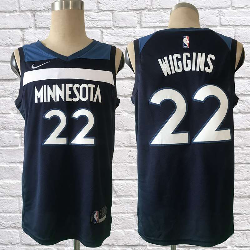 Minnesota Timberwolves Dark Blue #22 WIGGINS Basketball Jersey (Stitched) Minnesota Timberwolves Dark Blue #22 WIGGINS Basketball Jersey (Stitched)