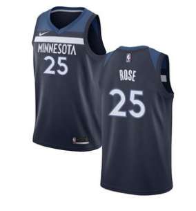 Minnesota Timberwolves Dark Blue #25 ROSE Basketball Jersey (Stitched) Minnesota Timberwolves Dark Blue #25 ROSE Basketball Jersey (Stitched)