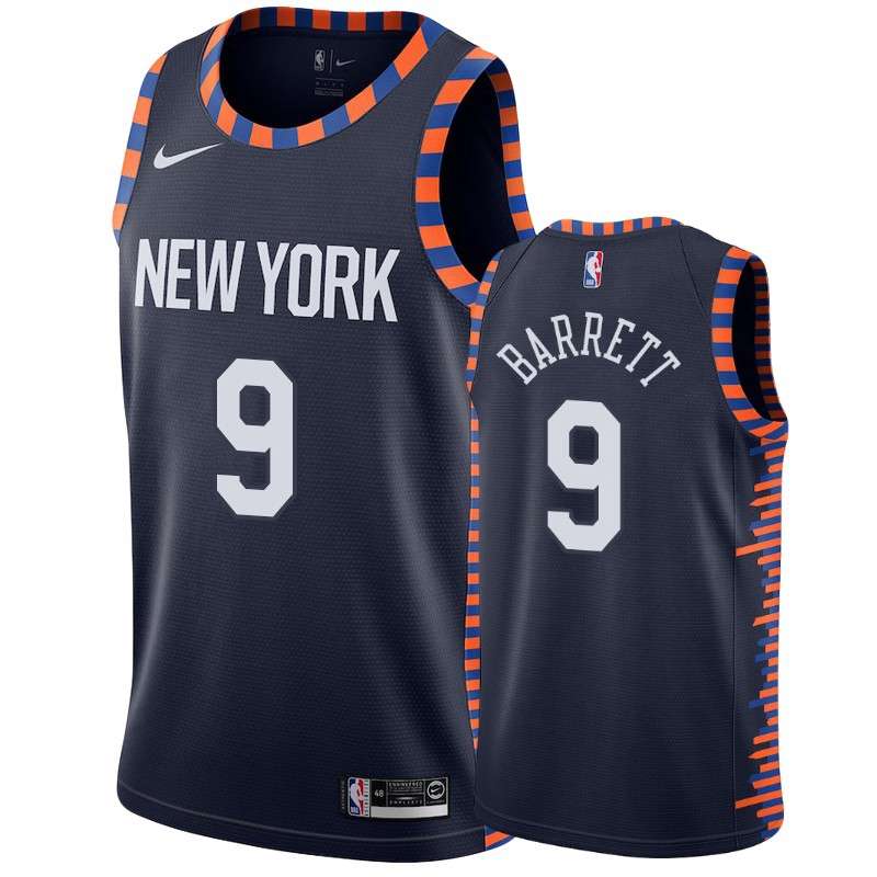 New York Knicks 2020 Dark Blue #9 BARRETT City Basketball Jersey (Stitched) New York Knicks 2020 Dark Blue #9 BARRETT City Basketball Jersey (Stitched)