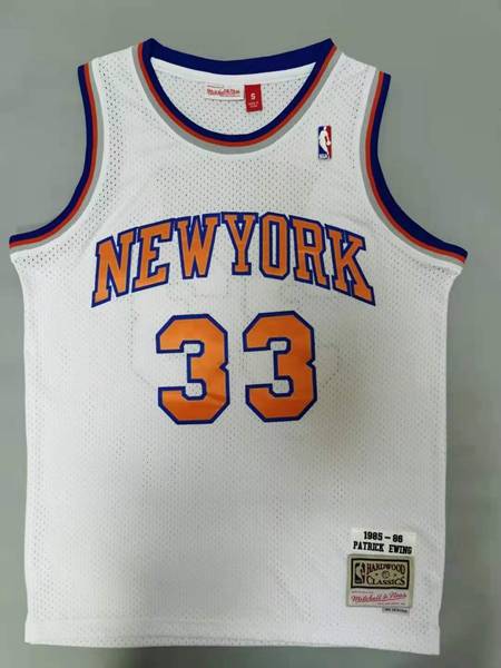 1985/86 New York Knicks White #33 EWING Classics Basketball Jersey (Stitched) 1985/86 New York Knicks White #33 EWING Classics Basketball Jersey (Stitched)