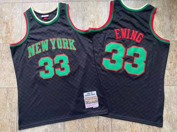 New York Knicks 1991/92 Black #33 EWING Classics Basketball Jersey (Closely Stitched) New York Knicks 1991/92 Black #33 EWING Classics Basketball Jersey (Closely Stitched)
