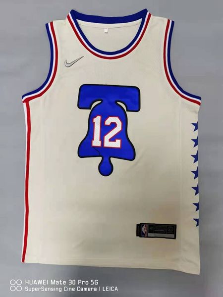 20/21 Philadelphia 76ers Cream #12 HARRLS Basketball Jersey (Stitched) 20/21 Philadelphia 76ers Cream #12 HARRLS Basketball Jersey (Stitched)