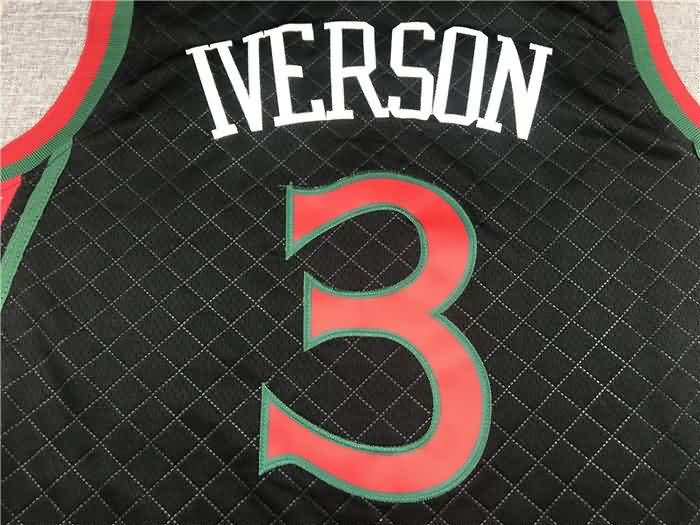 Philadelphia 76ers 1996/97 Black #3 IVERSON Classics Basketball Jersey (Stitched)
