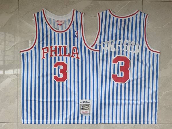 1996/97 Philadelphia 76ers Blue White #3 IVERSON Classics Basketball Jersey (Stitched) 1996/97 Philadelphia 76ers Blue White #3 IVERSON Classics Basketball Jersey (Stitched)