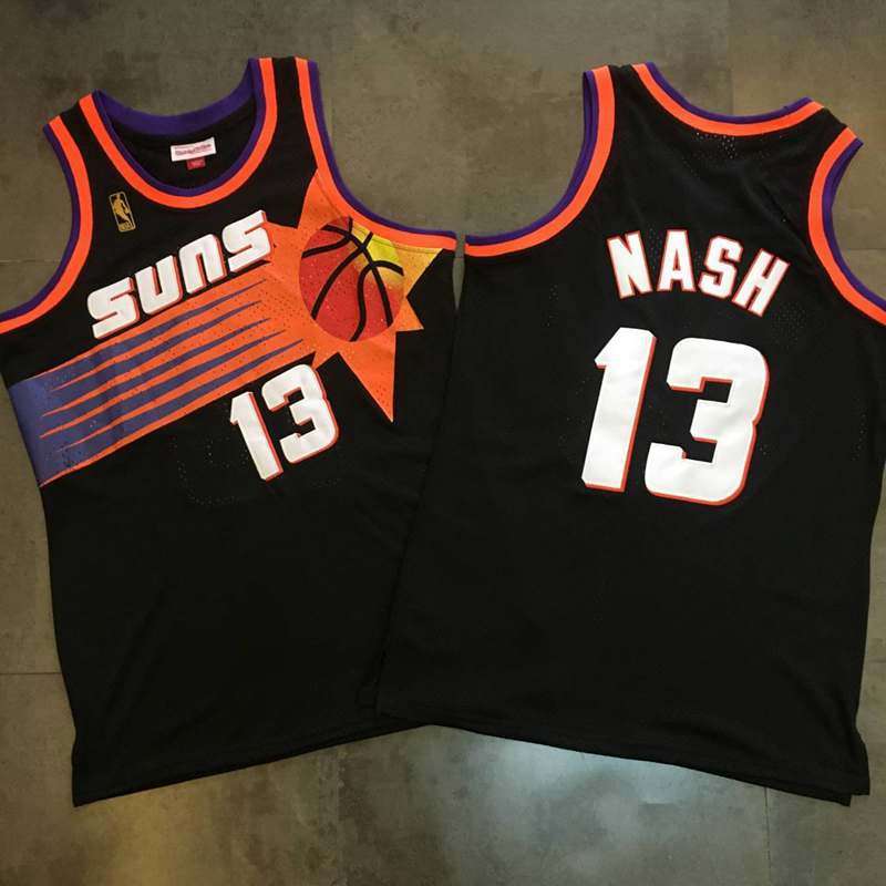 Phoenix Suns 1996/97 Black #13 NASH Classics Basketball Jersey (Closely Stitched) Phoenix Suns 1996/97 Black #13 NASH Classics Basketball Jersey (Closely Stitched)