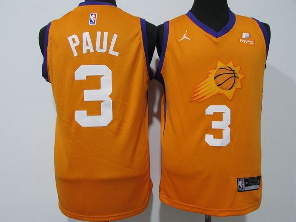 20/21 Phoenix Suns Orange #3 PAUL AJ Basketball Jersey (Stitched) 20/21 Phoenix Suns Orange #3 PAUL AJ Basketball Jersey (Stitched)
