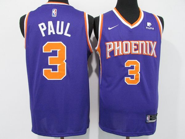 20/21 Phoenix Suns Purple #3 PAUL Basketball Jersey (Stitched) 20/21 Phoenix Suns Purple #3 PAUL Basketball Jersey (Stitched)