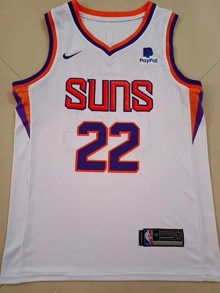 20/21 Phoenix Suns White #22 AYTON Basketball Jersey (Stitched) 20/21 Phoenix Suns White #22 AYTON Basketball Jersey (Stitched)