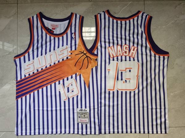 1996/97 Phoenix Suns Blue White #13 NASH Classics Basketball Jersey (Stitched) 1996/97 Phoenix Suns Blue White #13 NASH Classics Basketball Jersey (Stitched)