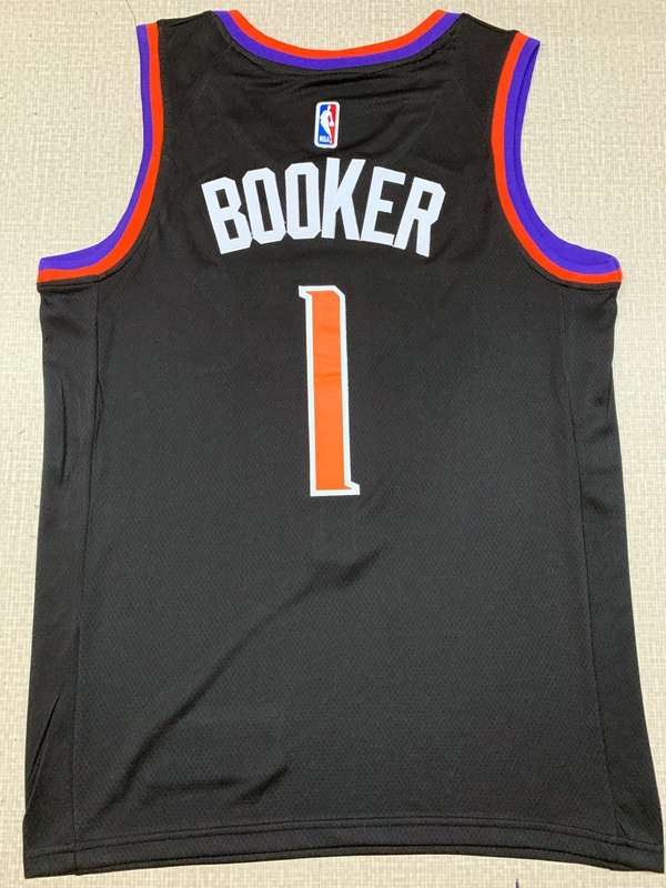 Phoenix Suns Black #1 BOOKER Basketball Jersey (Stitched)