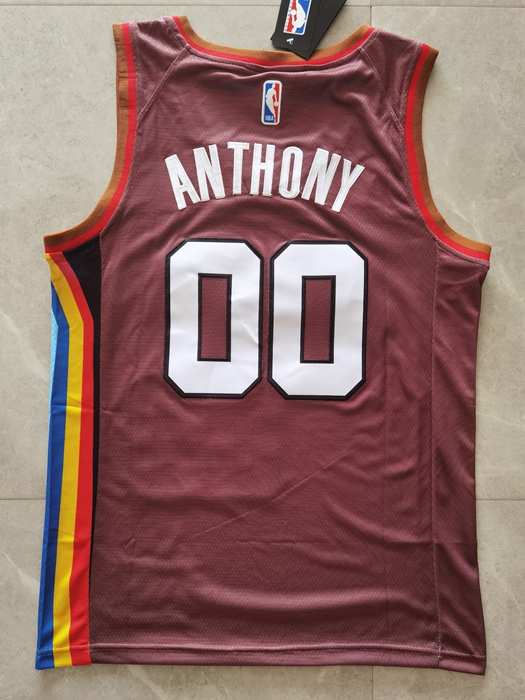 Portland Trail Blazers 20/21 Brown #00 ANTHONY City Basketball Jersey (Stitched)