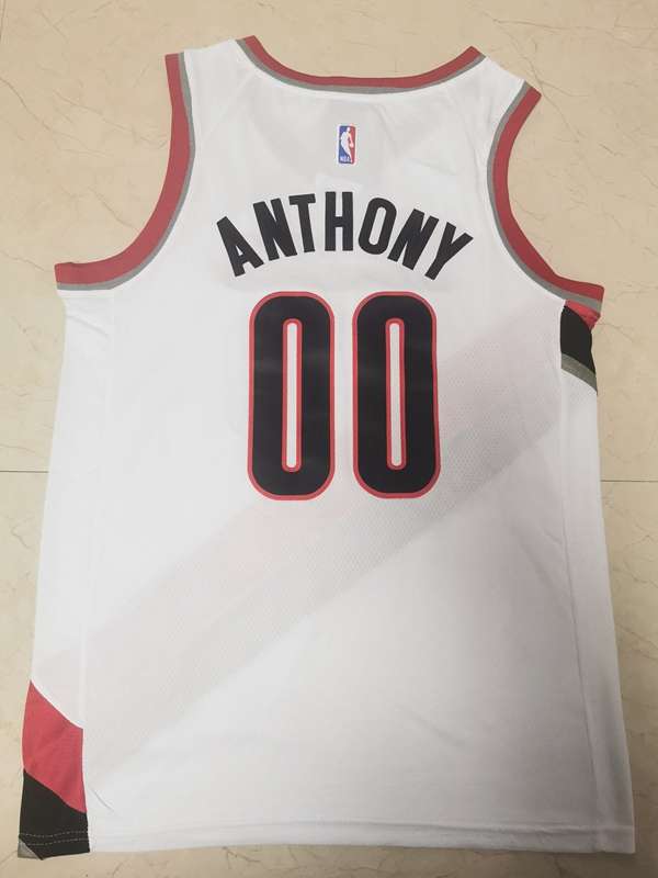 Portland Trail Blazers 20/21 White #00 ANTHONY Basketball Jersey (Stitched)