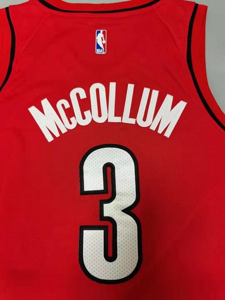 20/21 Portland Trail Blazers Red #3 MCCOLLUM AJ Basketball Jersey (Stitched)