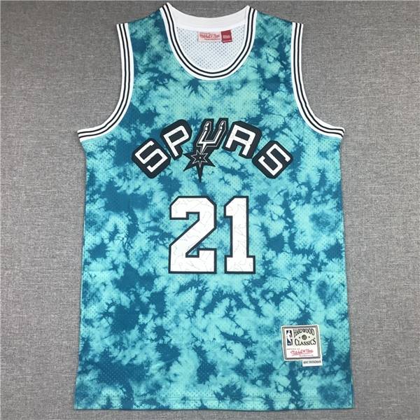 San Antonio Spurs Green #21 DUNCAN Classics Basketball Jersey (Stitched)