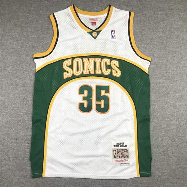 Seattle Sounders 2007/08 White #35 DURANT Classics Basketball Jersey (Stitched) Seattle Sounders 2007/08 White #35 DURANT Classics Basketball Jersey (Stitched)