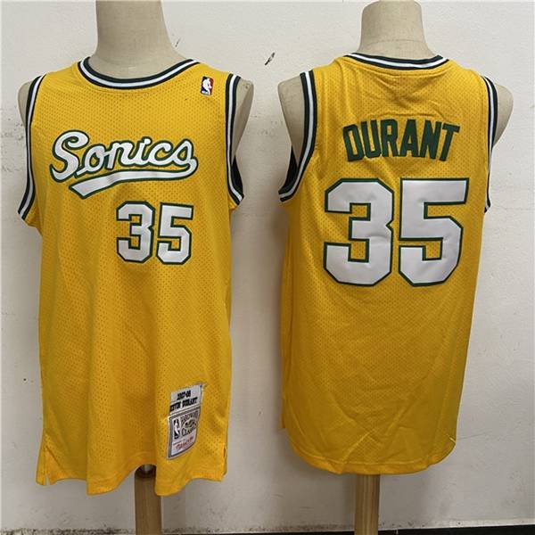 Seattle Sounders 2007/08 Yellow #35 DURANT Classics Basketball Jersey (Stitched) Seattle Sounders 2007/08 Yellow #35 DURANT Classics Basketball Jersey (Stitched)