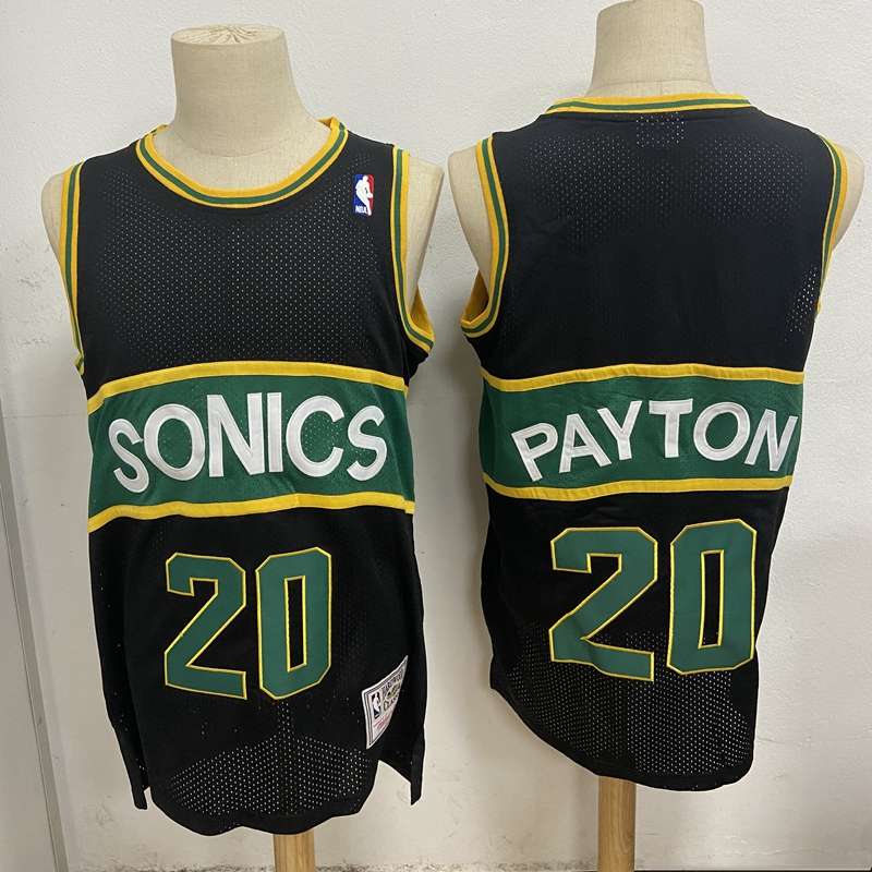 Seattle Sounders Black #20 PAYTON Classics Basketball Jersey (Stitched) Seattle Sounders Black #20 PAYTON Classics Basketball Jersey (Stitched)